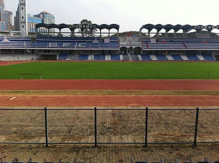 Sree Kanteerava stadium was built in 1997, where Sampangi lake used to be located before.